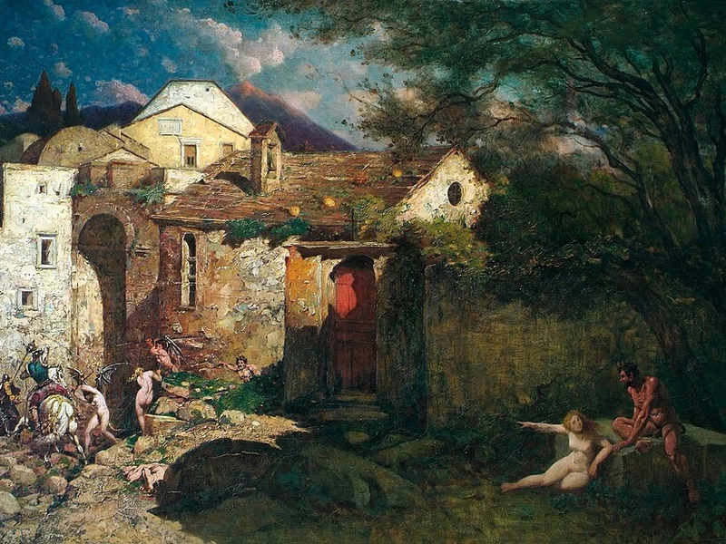 1852-Mario de Maria - Chiesa e campo dei giustiziati nella Valle dell'Inferno (1907)